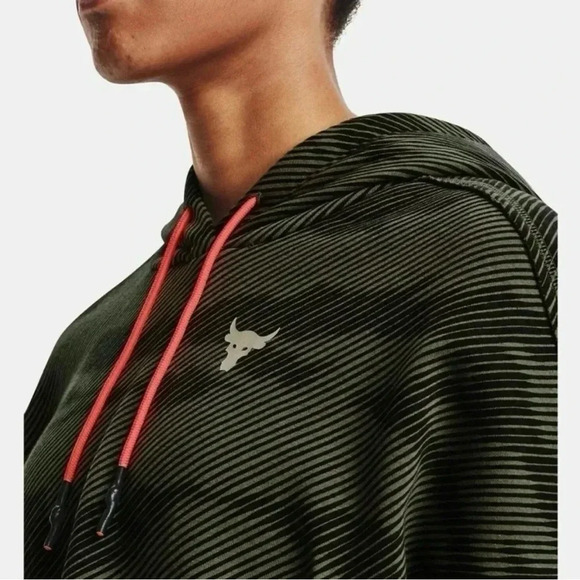 Under Armour Project Rock Fleece Lined Hoodie Sweatshirt Size Large NWT - Picture 5 of 9